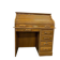 Vintage American wooden desk with a roll-top.