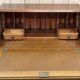 1950s English mahogany secretary.