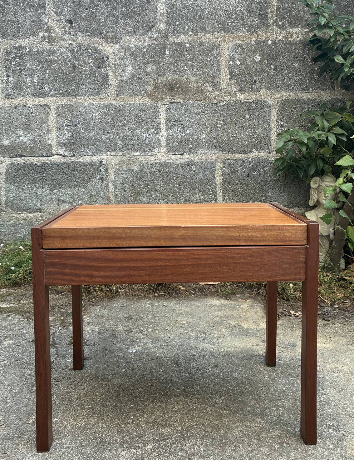 Side table - teak bedside table from the 1960s