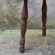 Turned wooden tripod stool