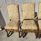 Serie de 4 chaises os de mouton style louis XIII