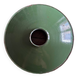 Green enamelled steel bowl