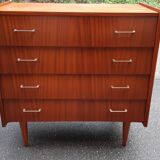 Vintage chest of drawers spindle feet