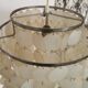 Vintage mother-of-pearl chandelier from the 70s