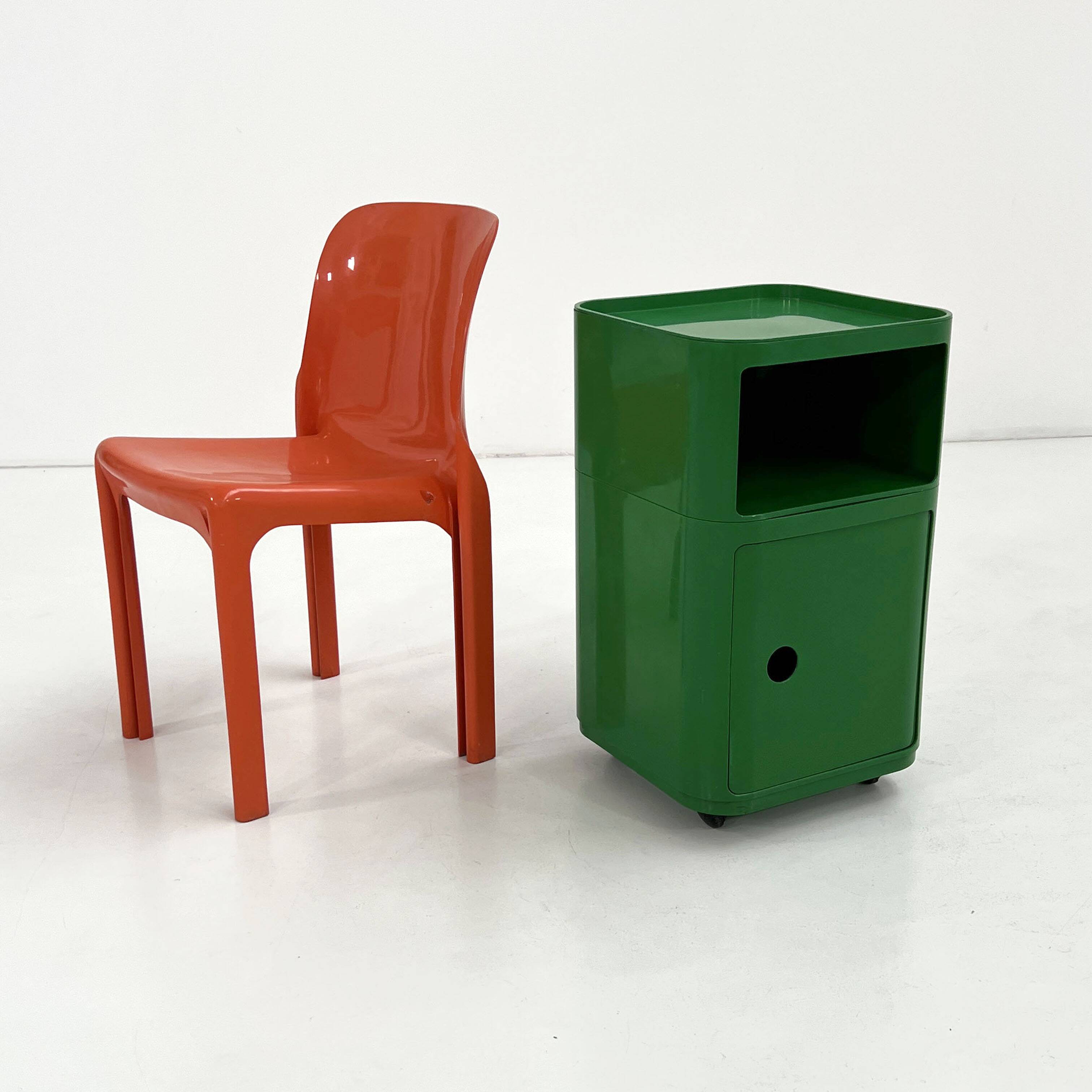 Componibili cabinet in green by Anna Castelli Ferrieri for Kartell, 1970