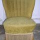 Cocktail chair with compass feet and original fabric