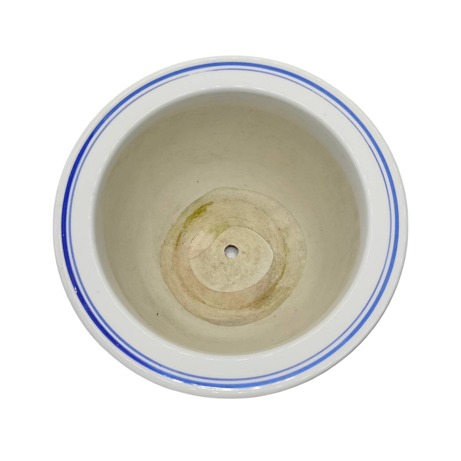 1930s Italian Hand-Painted Ceramic Planter - Vibrant Floral Motif