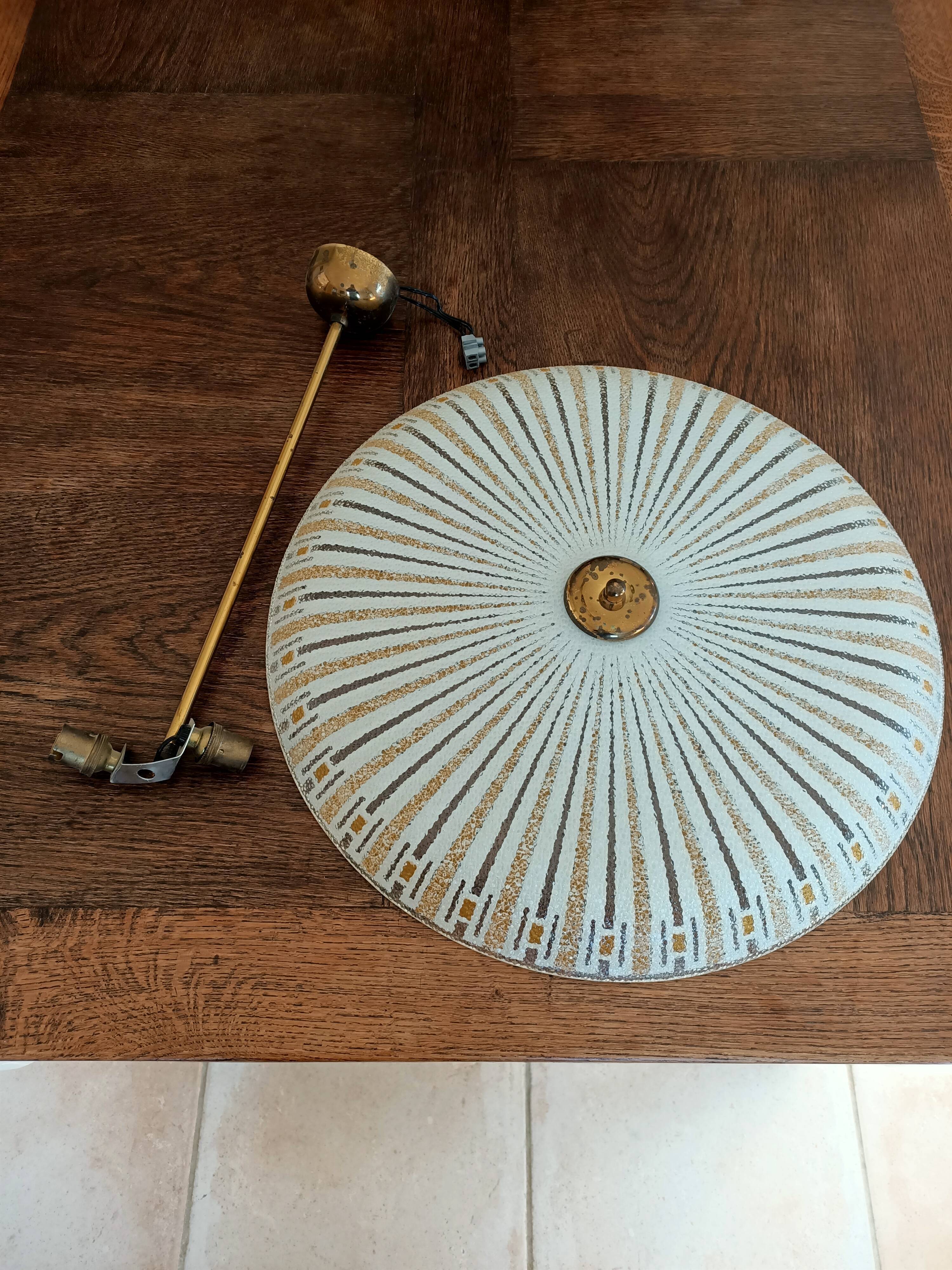 Glass ceiling lamp diameter 47 cm