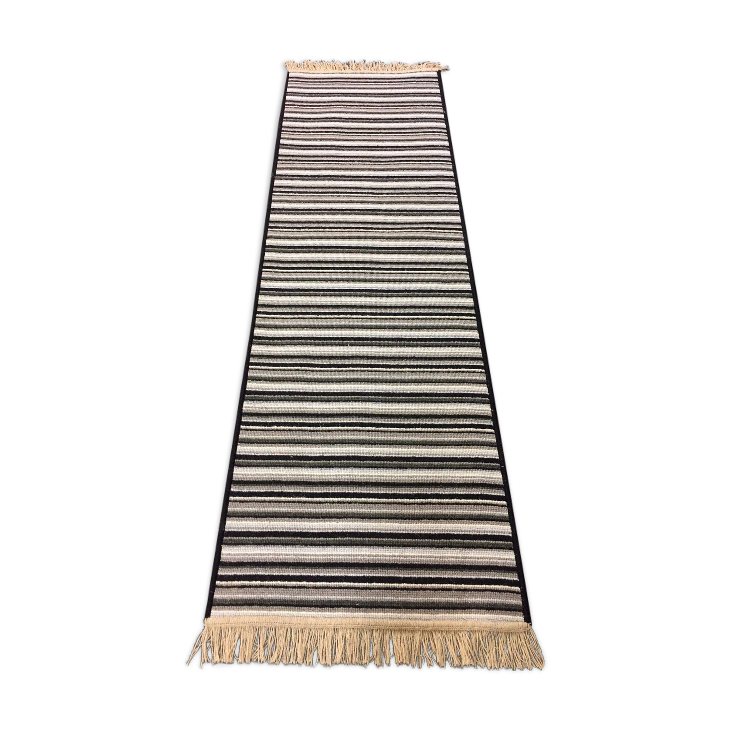 Beautifully Created Striped Runner, 60x200cm, bespoke, retro, home decor, Wool