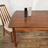 Scandinavian table in vintage teak 1960 Samcom edition