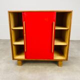 Buffet sliding doors solid red pine