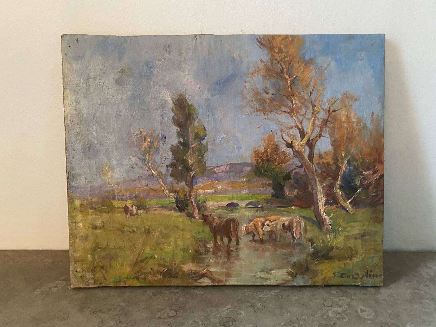 Country landscape signed