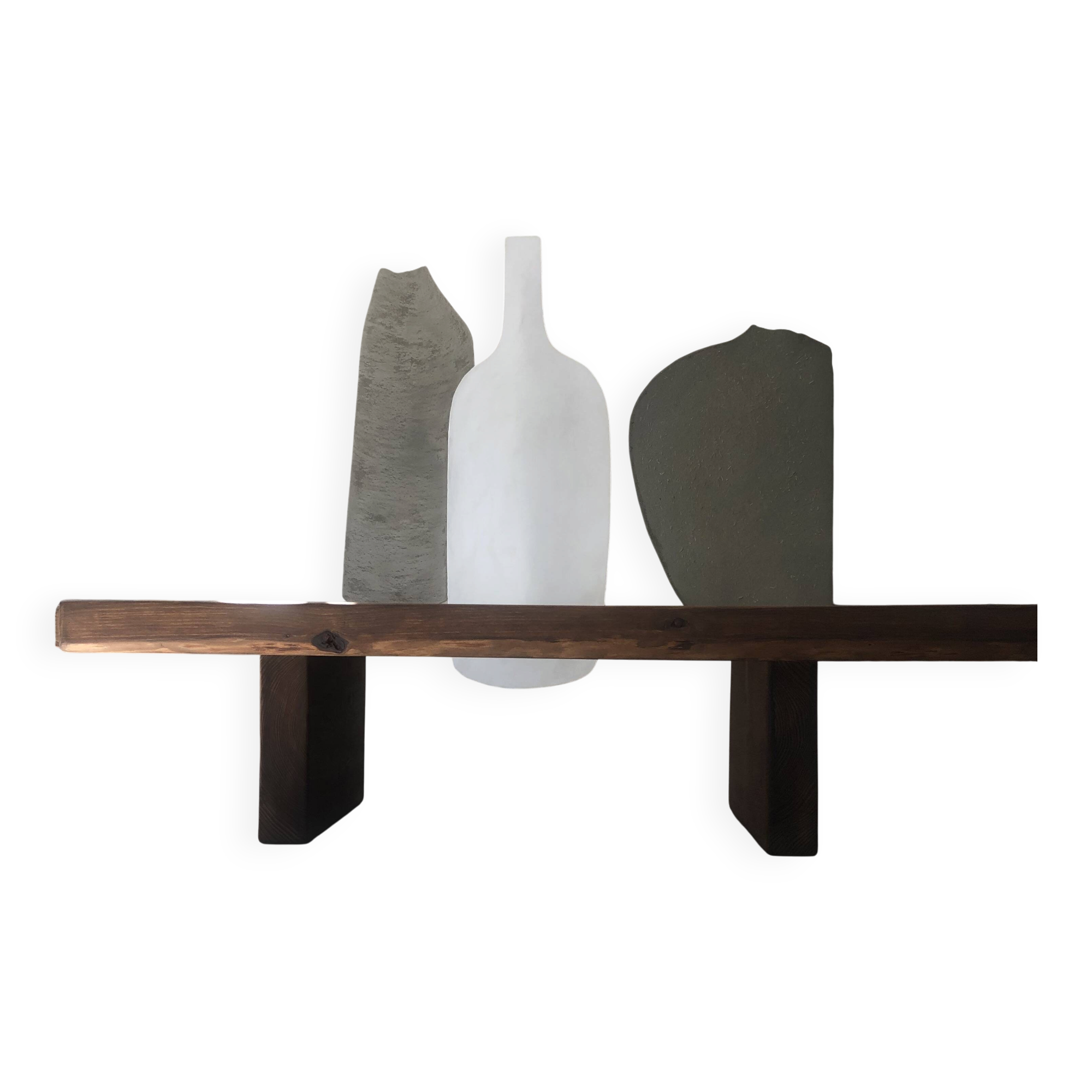 Table basse design Wabi Sabi, numérotée, édition Mobili Mundi