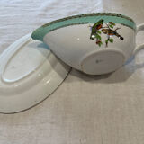 Badonviller sauce boat with birds