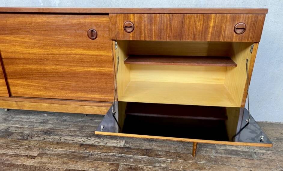 Petite enfilade vintage en teck 200 cm