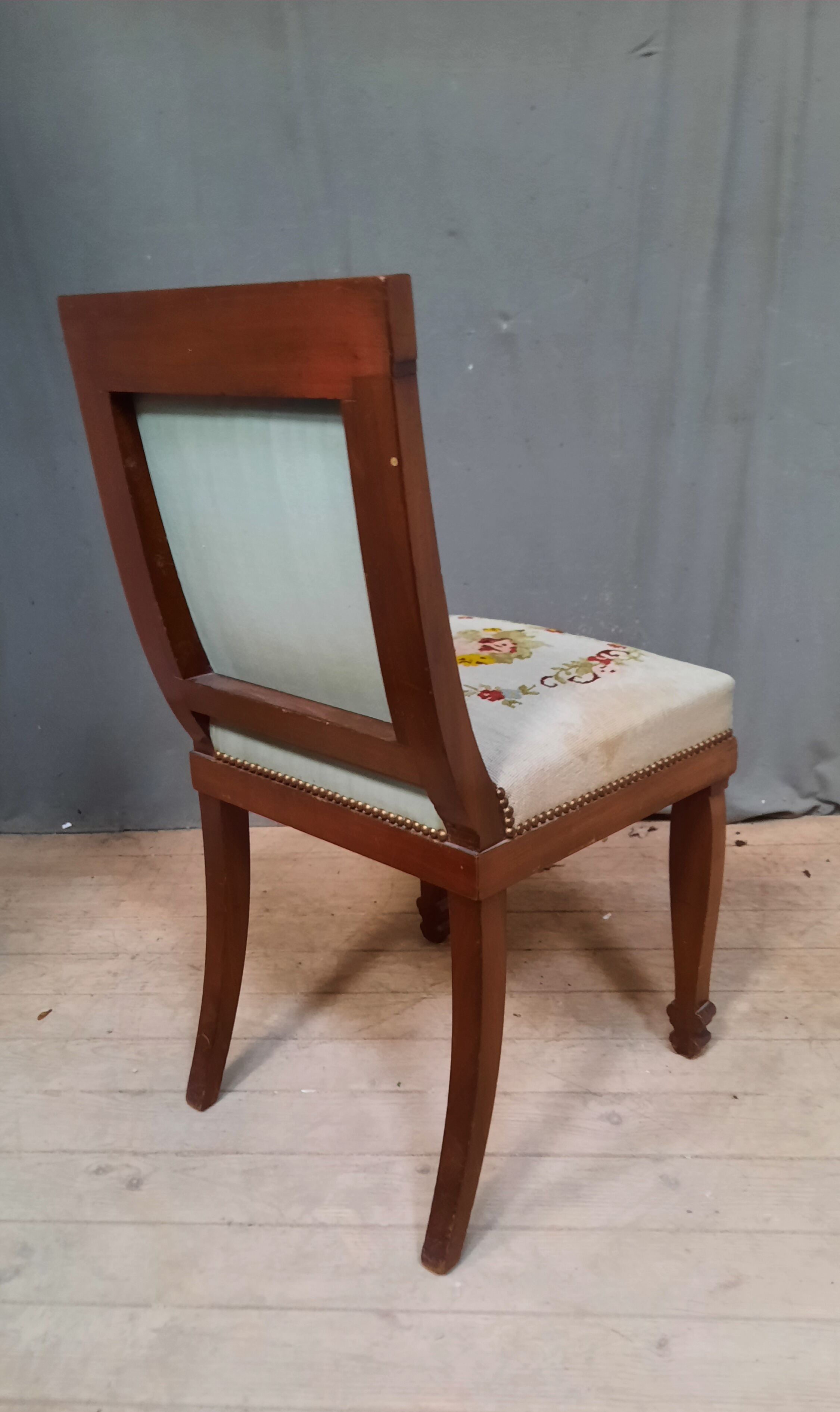 Mahogany consulate chair