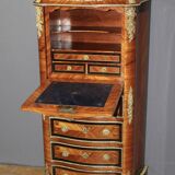 Napoleon III secretary in marquetry and bronze 19th century
