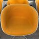 6 fauteuils Eames Lafonda tissu orange pied chromé vers 1970s