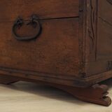 Coffre en chêne, design scandinave, XVIIIe siècle