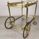 Vintage brass bar trolley service