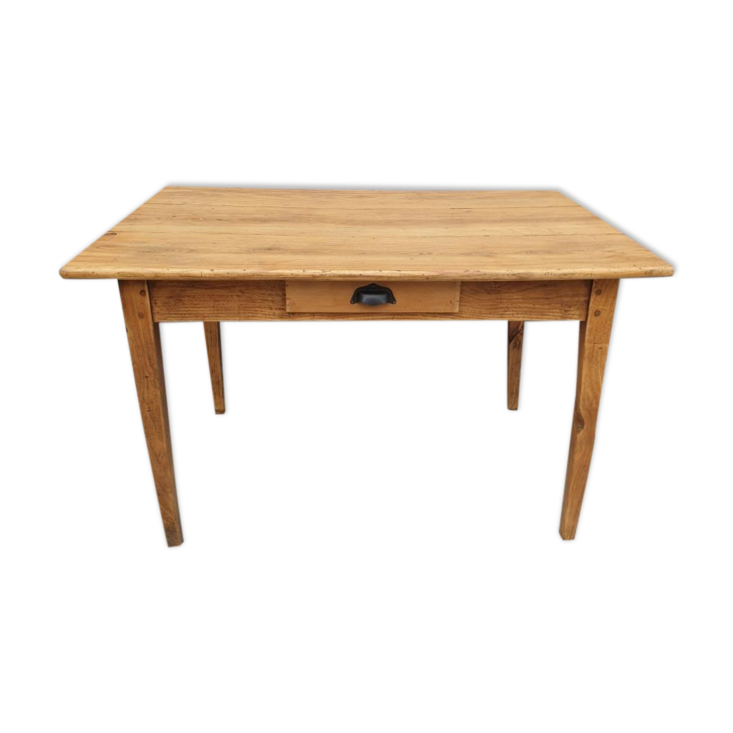 Desk table Oak knotted 1925 false drawer