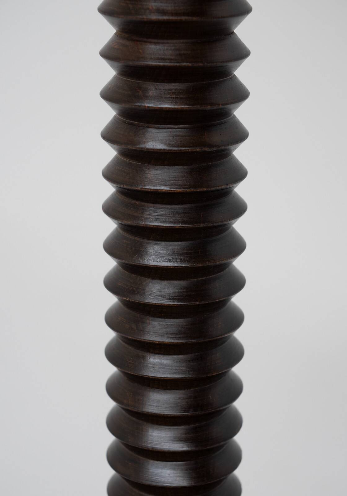 French Turned Floor Lamp, 1950s, France