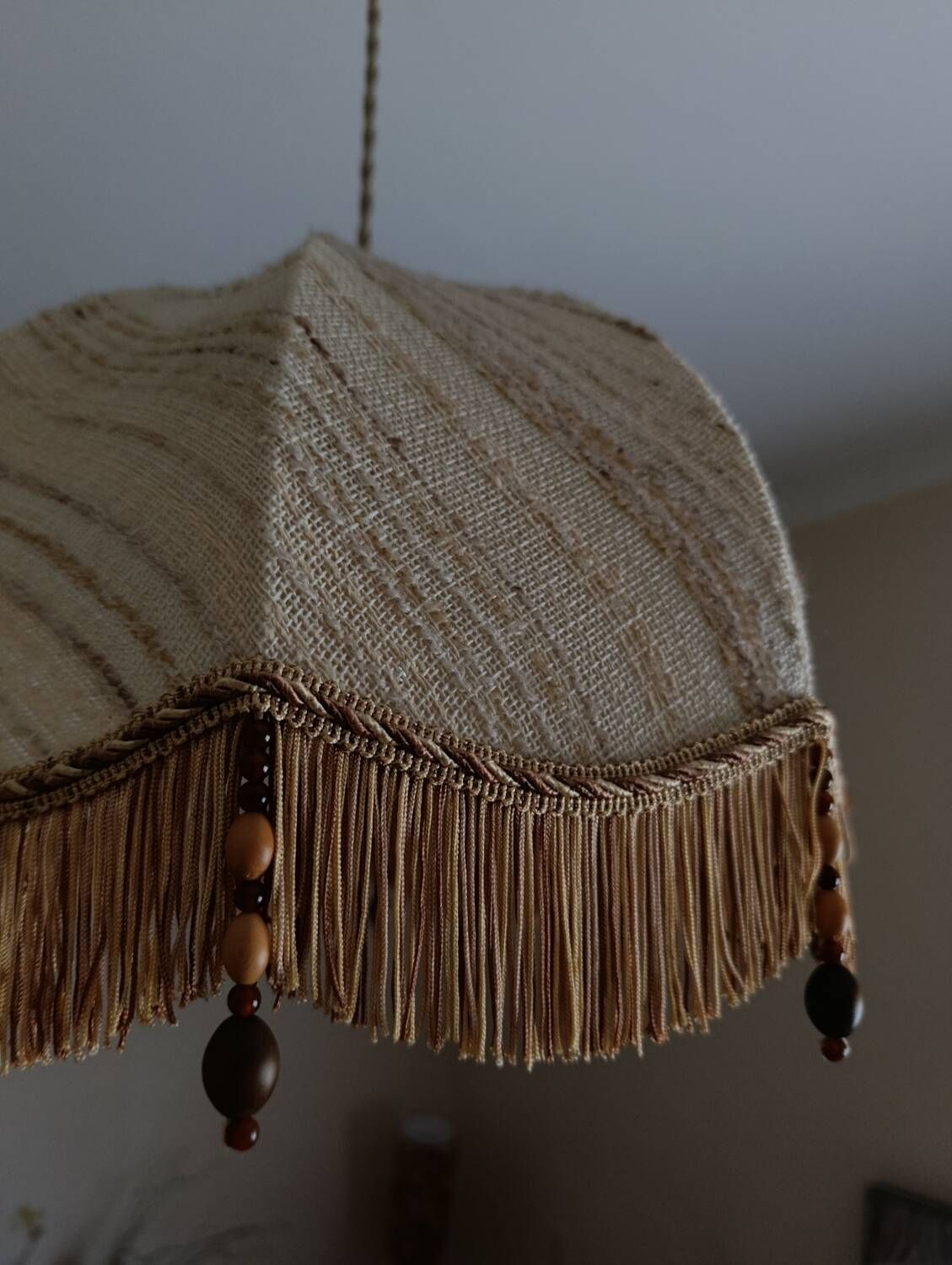 bohemian chic vintage suspension natural care and wooden pearl