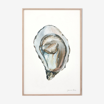 "Ada", the oyster, art print 21/29.7 cm