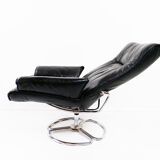 Leather swivel chair, 1970s