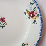 Suite of 6 plates in earthenware of Sarguemine