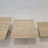 Lot de 3 tables gigognes, 1980s