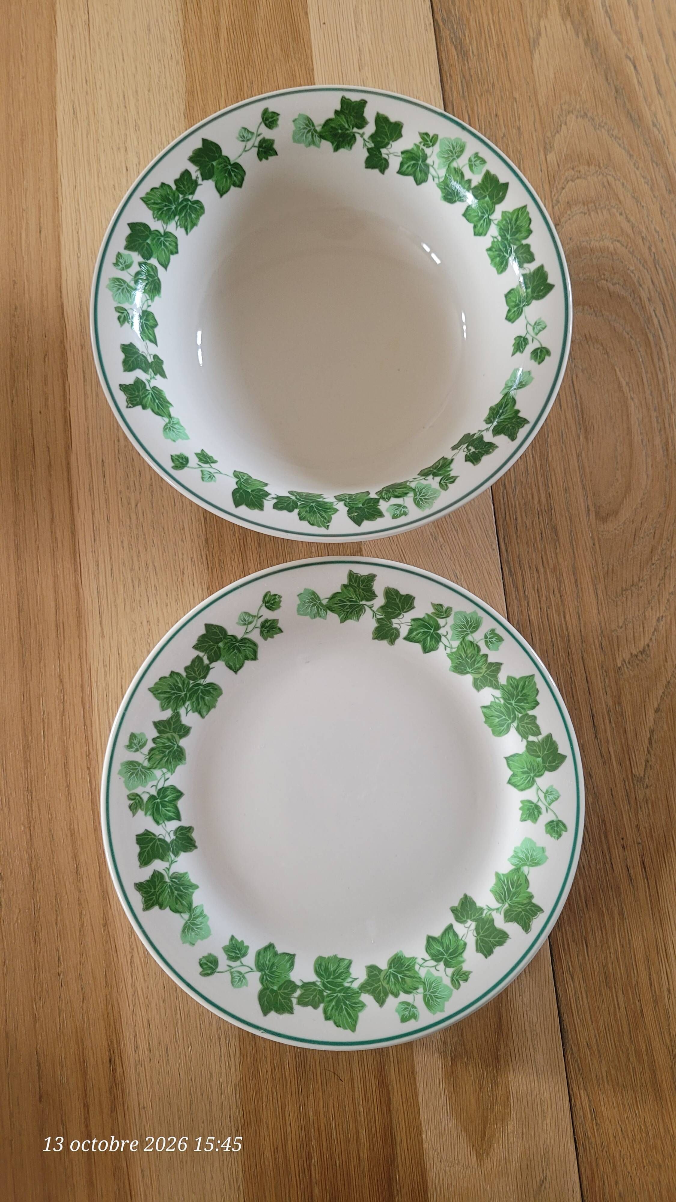 5 dessert plates and their matching bowl (Luciano)