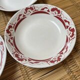 6 soup plates Les Pommiers Sarreguemines