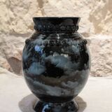 Blanche Letalle 'Night Sky' Vase (1901-1990), Saint Clément earthenware factory
