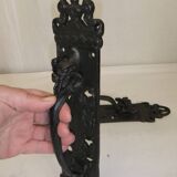 Cast iron dragon door handle 30cm pair
