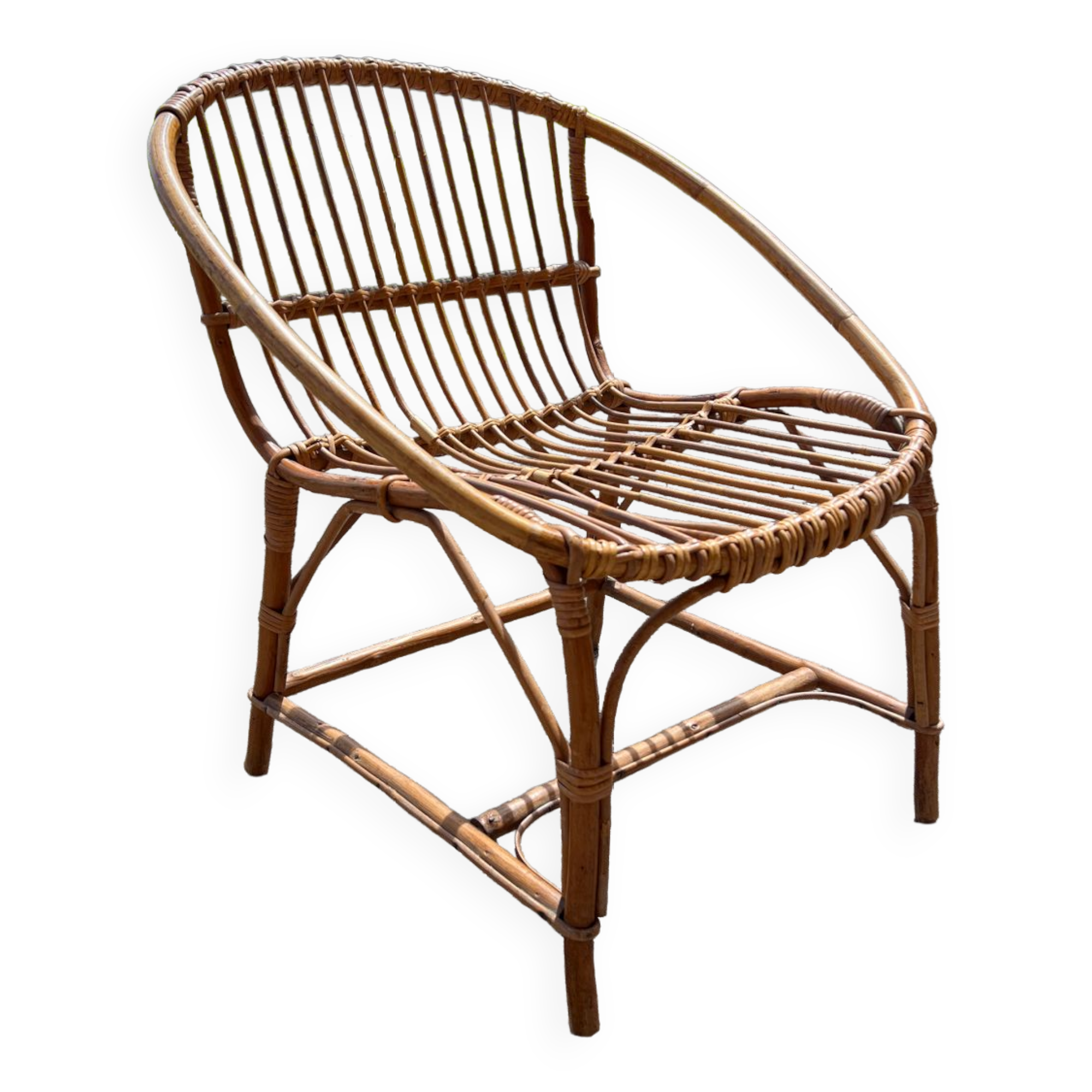 Rattan armchair