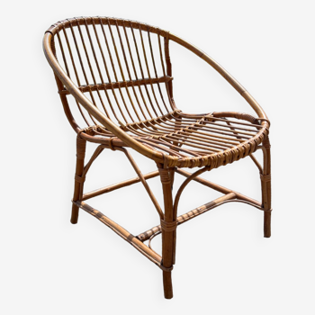 Rattan armchair