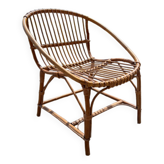 Rattan armchair