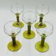 Lot de 5 verres à vin Roemer verts