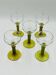 Lot de 5 verres à vin Roemer verts