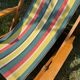 Vintage wooden deckchair/chilienne with footrest — 1960s