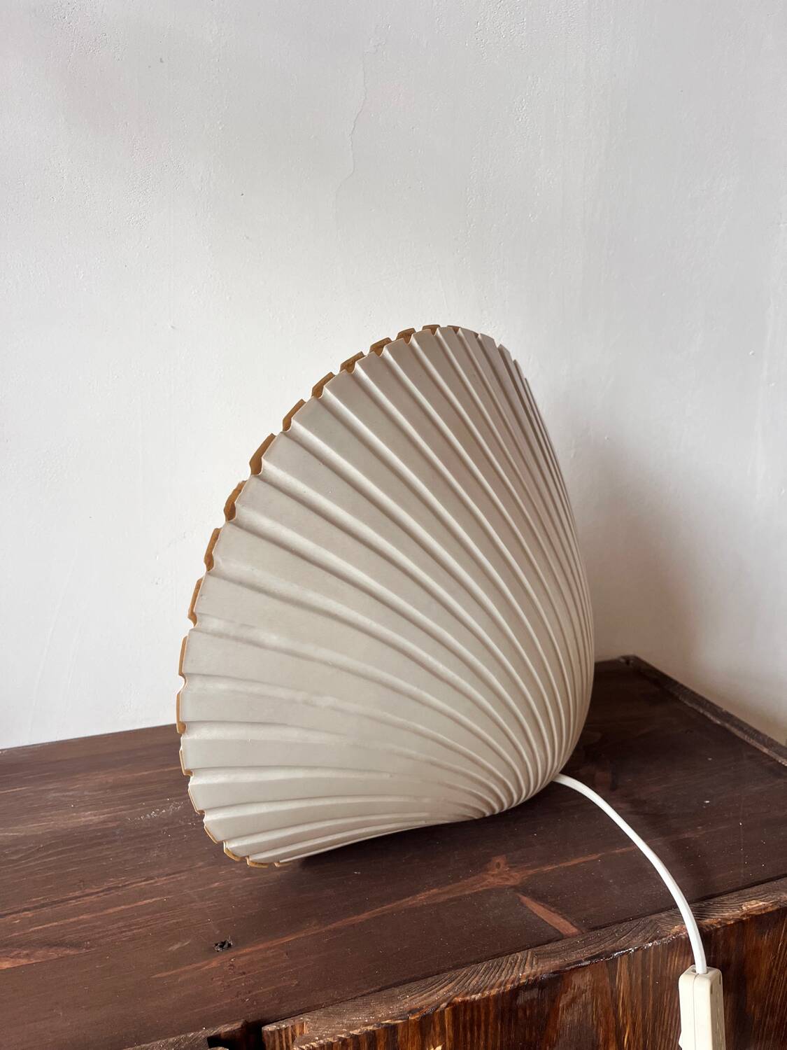 Rare shell lamp by Michel Mahé + André Cazenave for Atelier AF