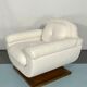 Mid-century White Art Deco sofa and armchair. Italy 1930s