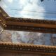 Antique mirror in gilded wood with beveled octagonal shape 72 x 63 cm