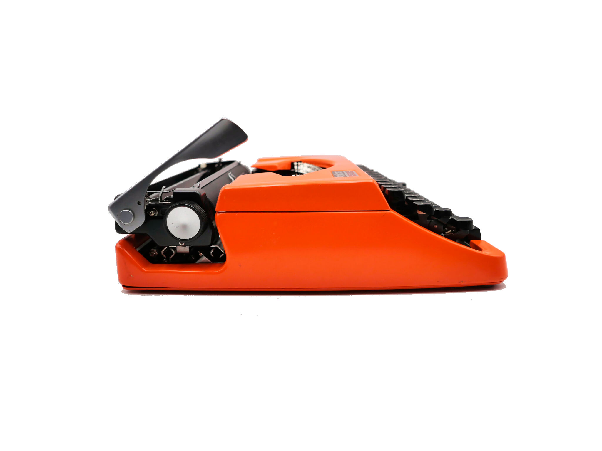 Revised orange brother 210 typewriter with new ribbon