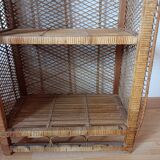 Rattan shelf