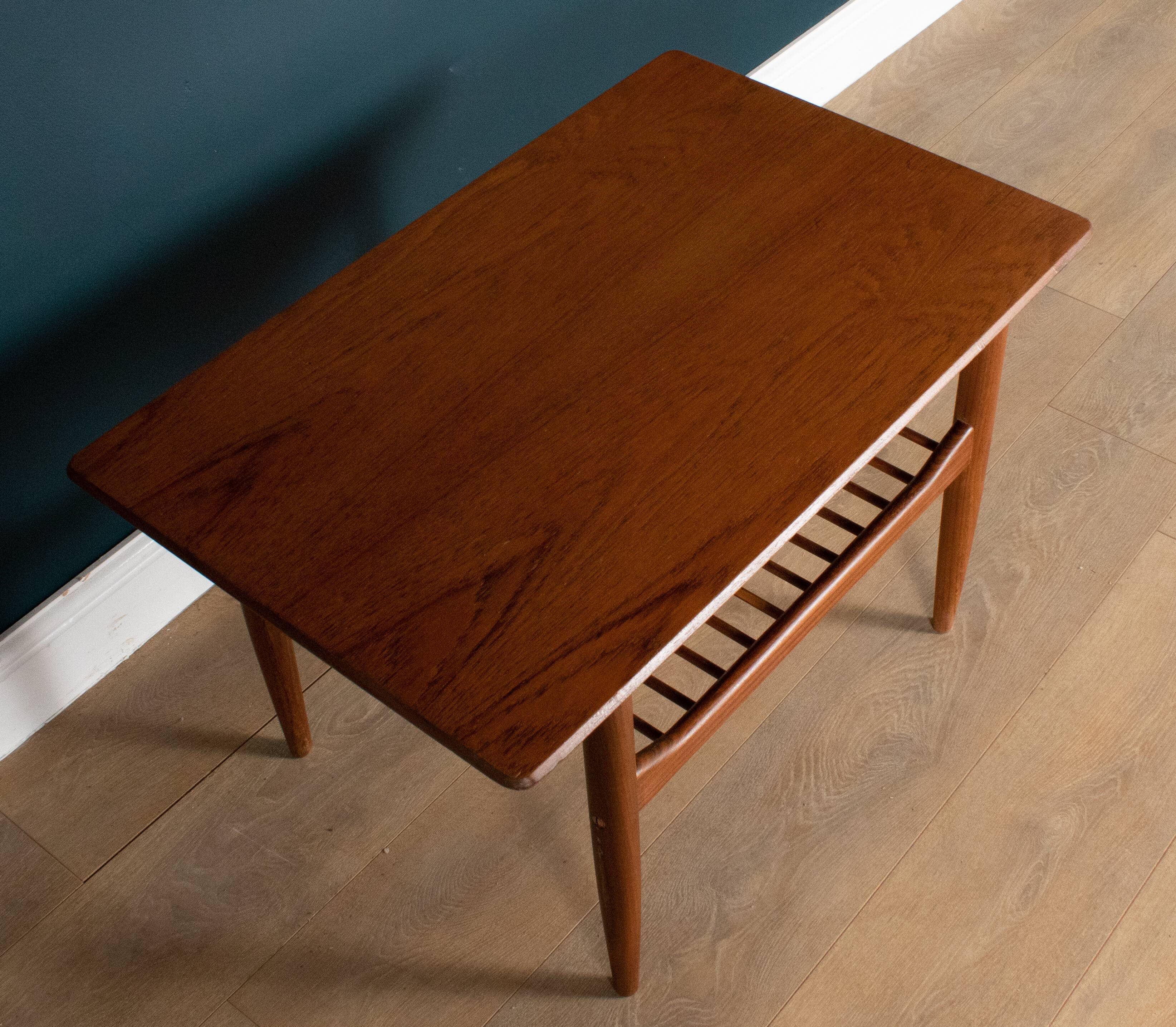 Restored Teak Retro 1960s Lamp Table G Plan By LB Kofod Larsen
