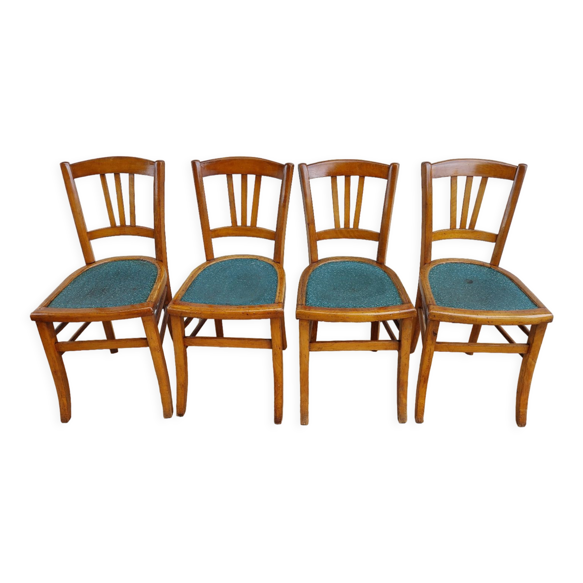 4 Mado wooden chairs, bistro