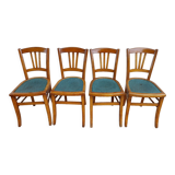 4 Mado wooden chairs, bistro
