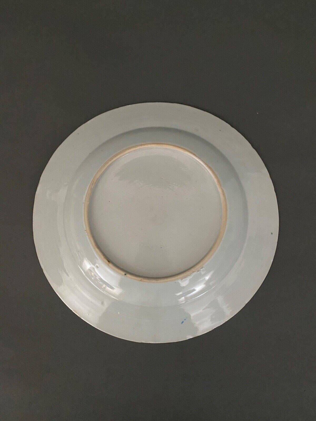 Flat plate in Imari porcelain Japan 19th century floral decoration